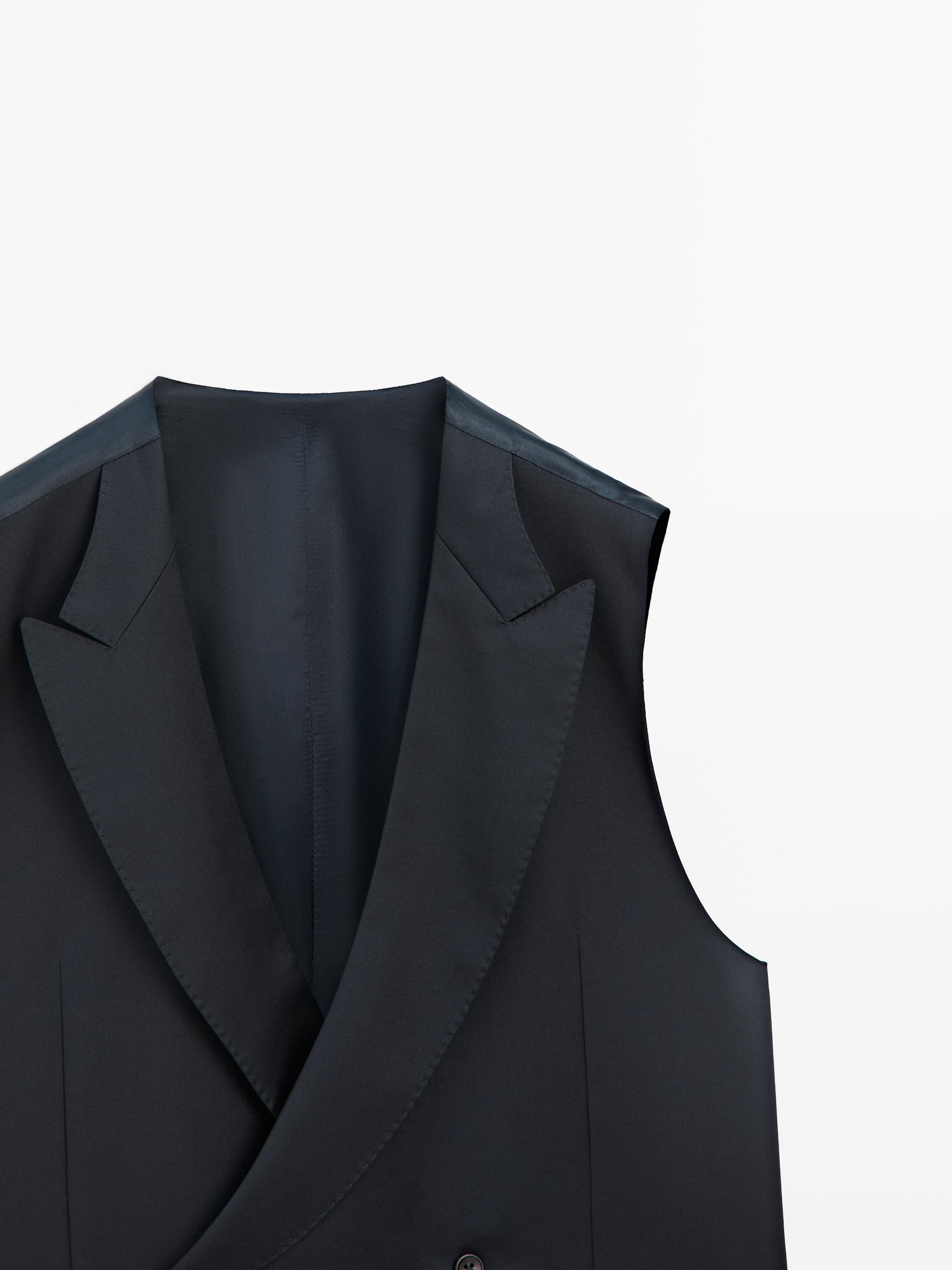 Gilet de costume en laine froide
